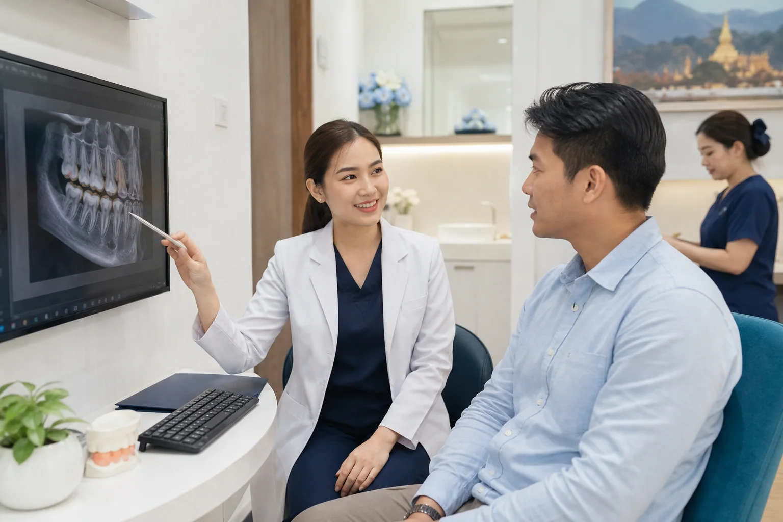 ທັນຕະແພດ Enjoy Dental ອະທິບາຍແຜນການຮັກສາ
